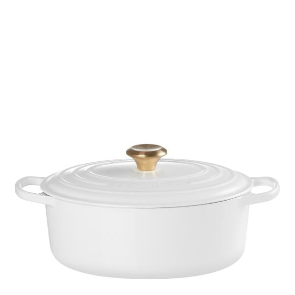 Signature oval støpejernsgryte 27 cm 4,1L white