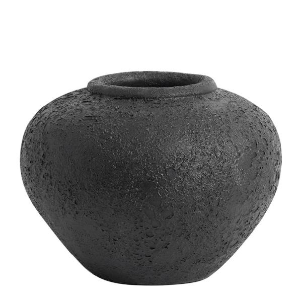 Luna krukke 18 cm svart