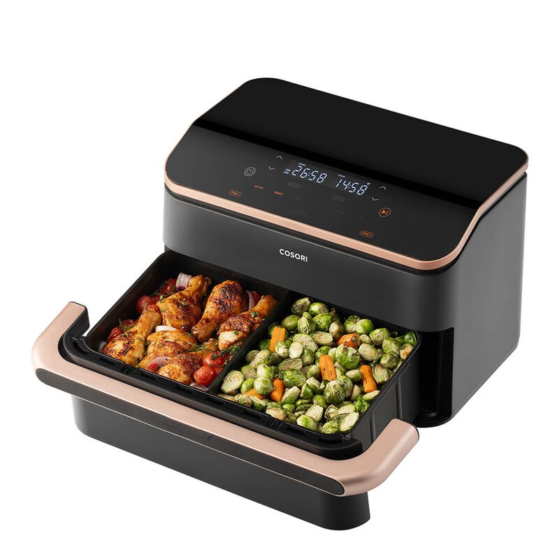 Dual Blaze Twinfry airfryer 10L mørk grå