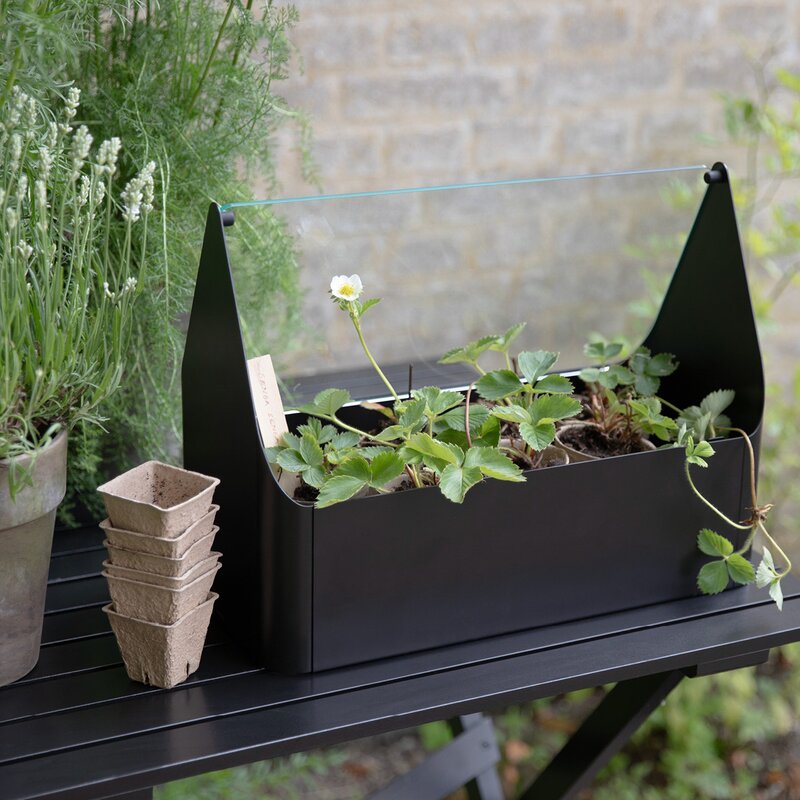 Simply Grow minidrivhus 20x42x32cm svart