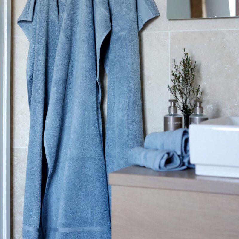 Bath Collection håndkle 50x100 cm 2 stk powder blue