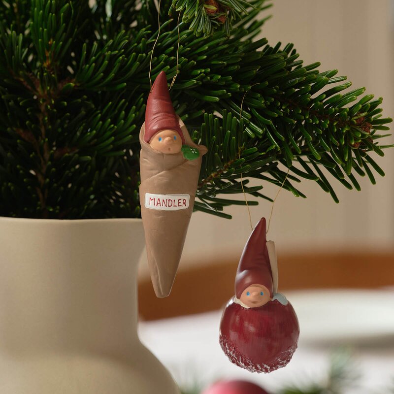 Nisserikker 2025 julepynt 9 cm
