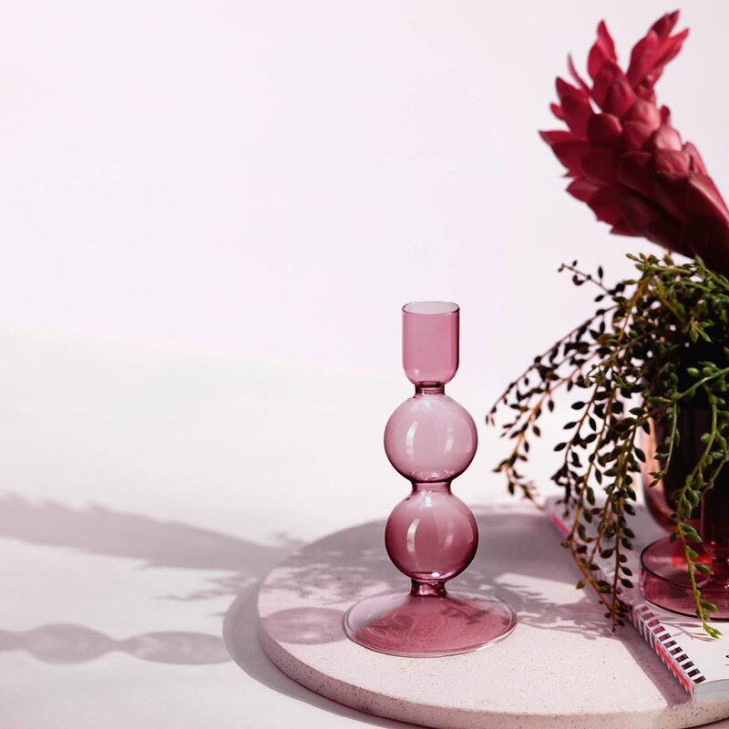 Like Home lysestake 13,5 cm grape