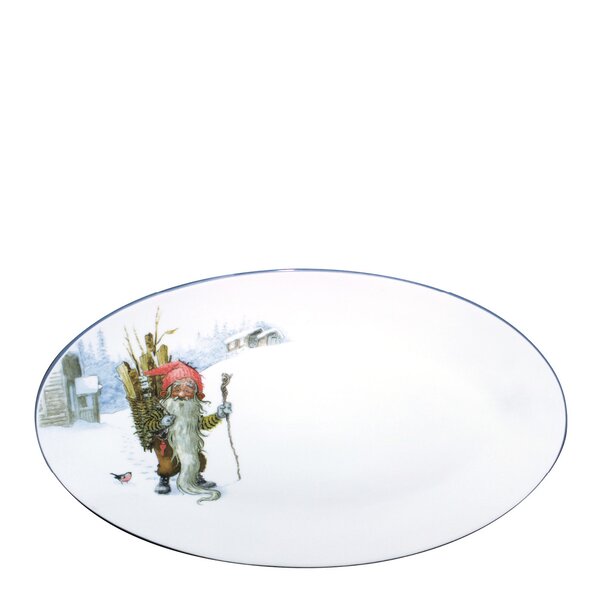 Midthun Jul serveringsfat 36x24 cm hvit/multi