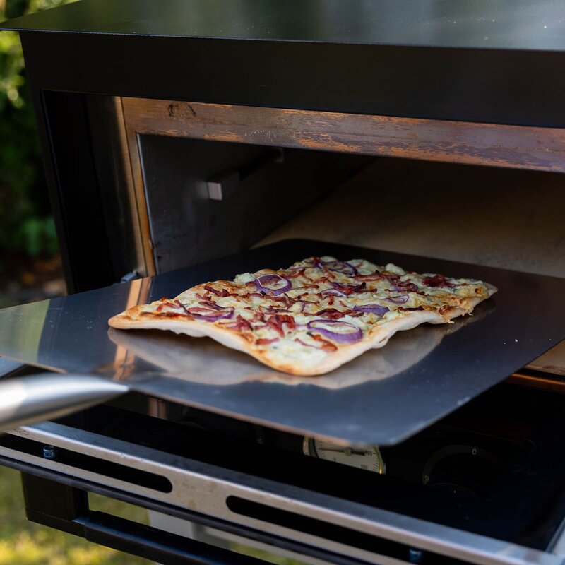 Pizzaovn elektrisk multifunksjonsovn utendørs svart