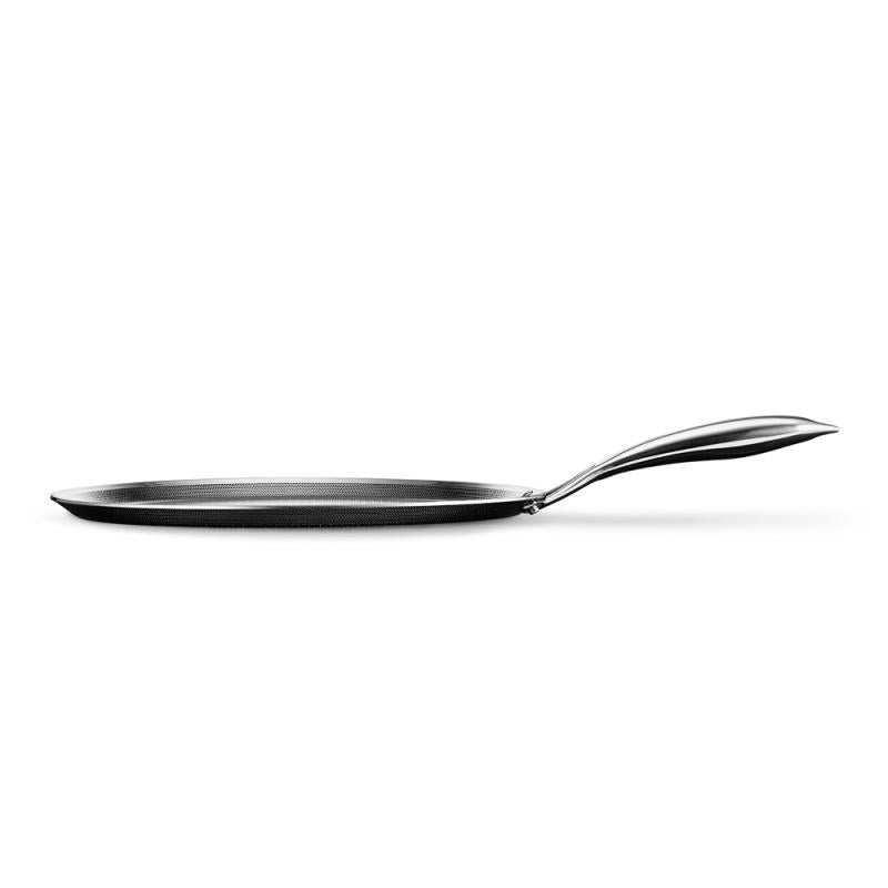 Hybrid pannekakepanne 30 cm sølv/svart
