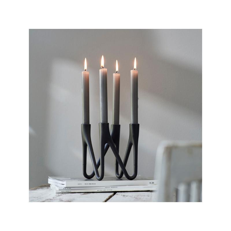 Roots lysestake Roots  4 armer svart