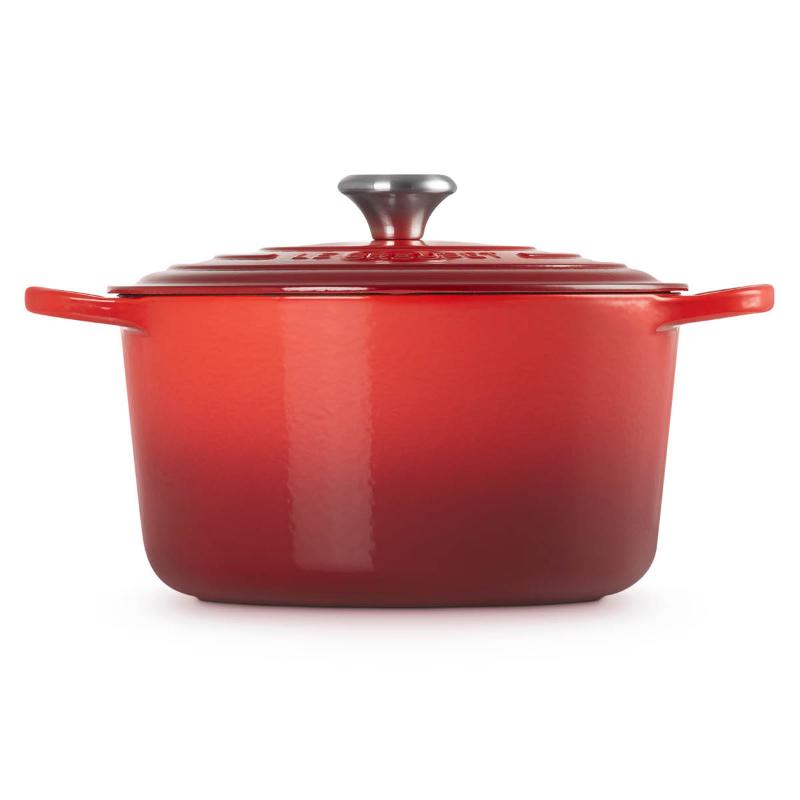 Signature støpejernsgryte rund 26 cm 6,3L cerise