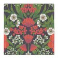 Julblomster serviett 35x35 cm rød