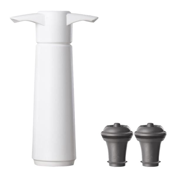 Wine Saver Giftbox, inkl. 2 propper, hvit