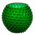 Hobnail vase 25 cm dark green