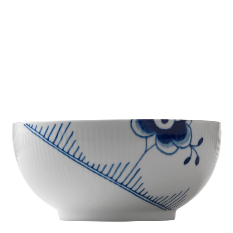 Blå Mega Riflet skål 18 cm