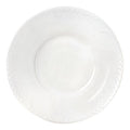 Hvit Riflet Halvblonde dyp tallerken 24 cm