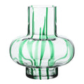 Vases vase 20 cm klar/grønn