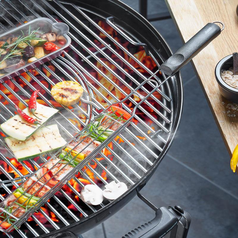BBQ grillkurv 3,8x49 cm stål