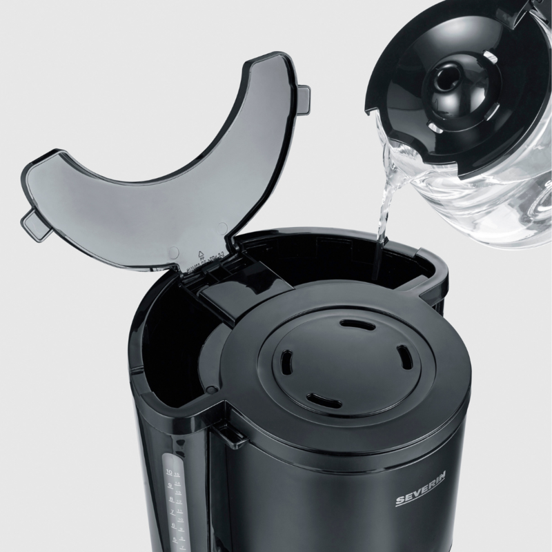 Kaffetrakter 1000W matt svart