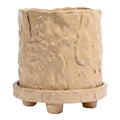 Muddy krukke S 17,5x18 cm beige