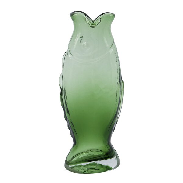 Fish vase 27,5 cm grønn