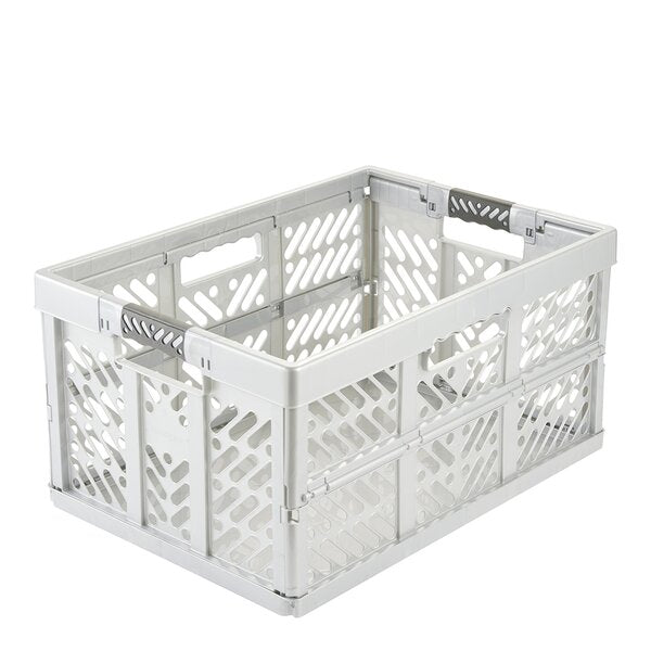 Ben oppbevaringsboks sammenleggbar 45L light silver