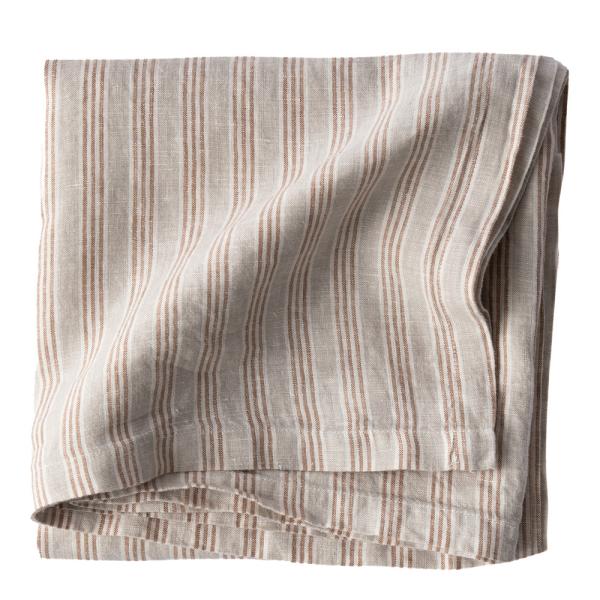 Linduk 175x175 cm hazelnut stripe