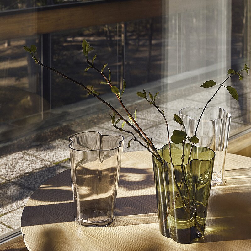 Alvar Aalto vase 25,1 cm mosegrønn