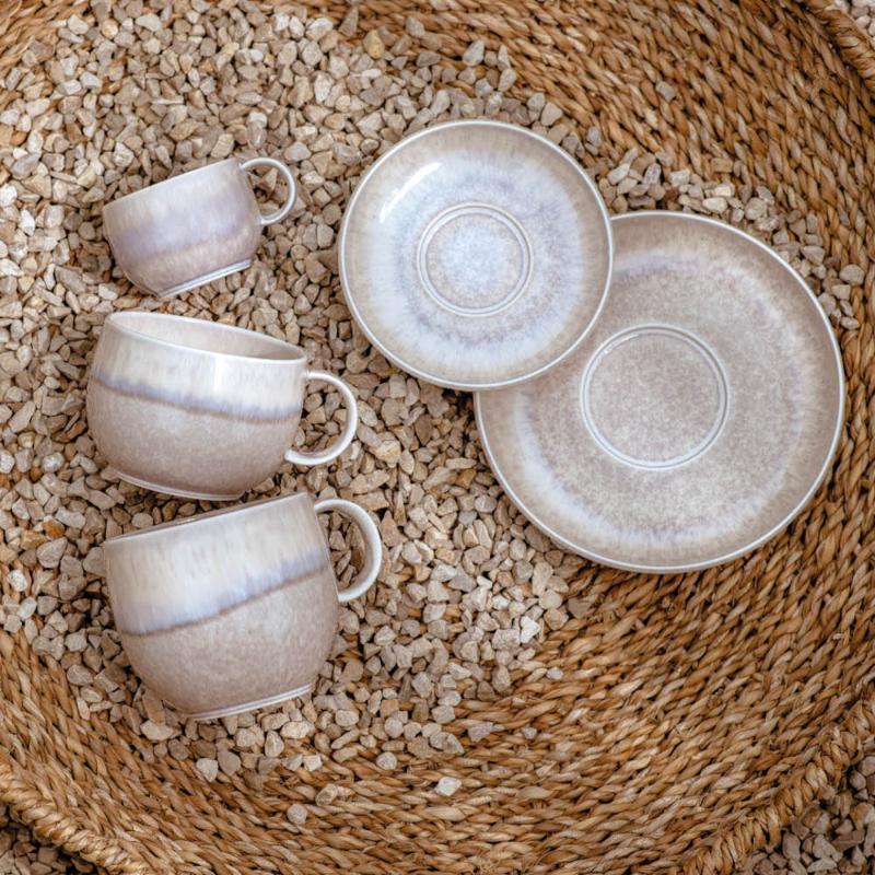 Perlemor sand fat til kaffekopp 16 cm