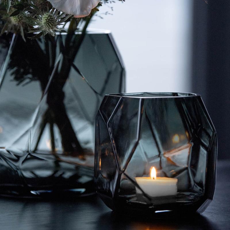 Iglo vase stor 22 cm askesvart