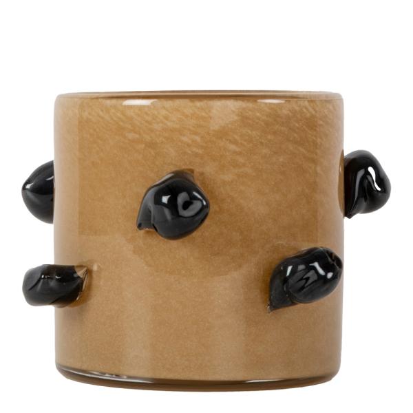 Arlo lykt ekstra liten 10x10 beige/svart