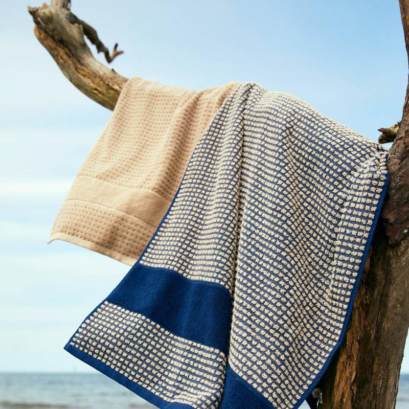 Check håndkle 50x100 cm sand