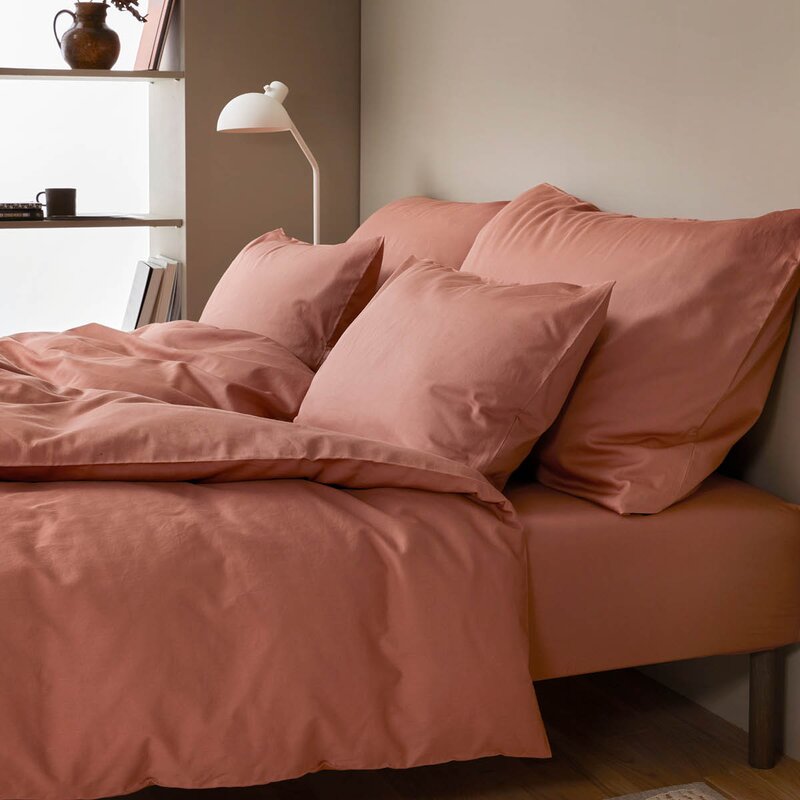 Harmoni sengetøy 140x220 cm dus terracotta