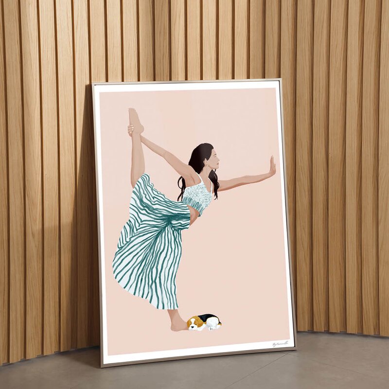 ByKammille poster 30x40 cm yoga