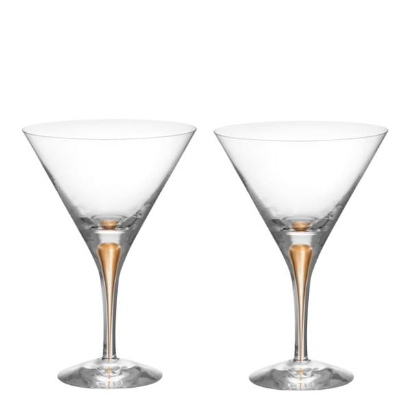 Intermezzo martiniglass 25 cl 2 stk gull