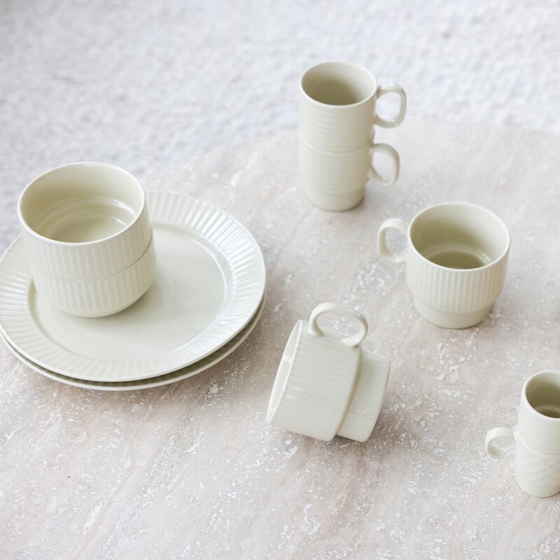 Coffee & More tekrus 50 cl 2 stk beige