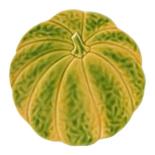 Pumpkin asjett 22 cm gresskar oransje/grønn