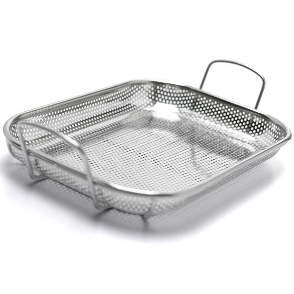 Grillform perforert 44x28x11 cm rustfritt stål