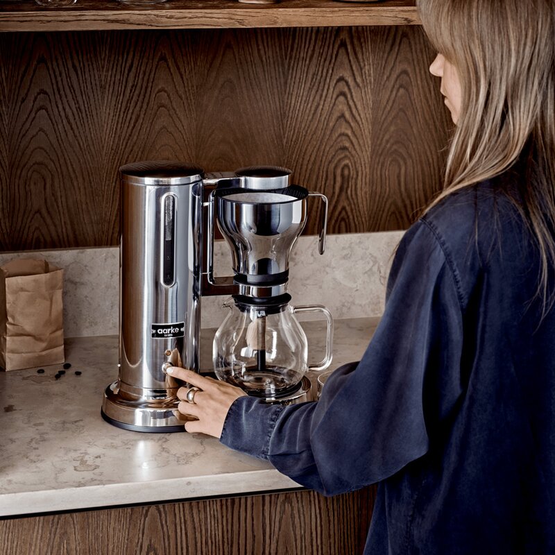 Aarke kaffetrakter stål