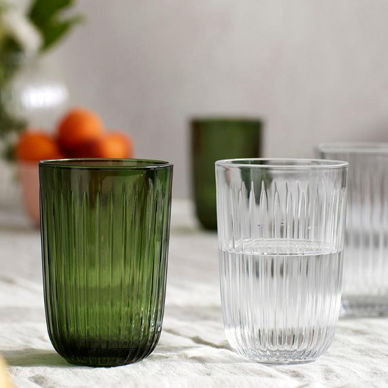 Hammershøi vannglass 37 cl 4 stk grønn