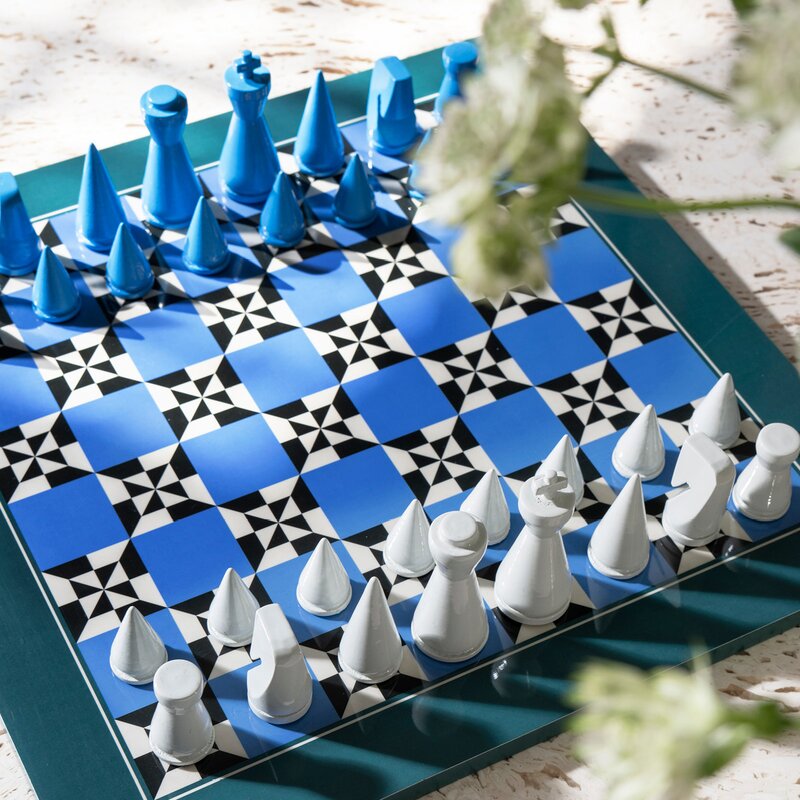 Lacquered sjakksett poseidon spill