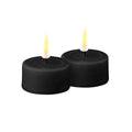 LED telys 4x5 cm svart