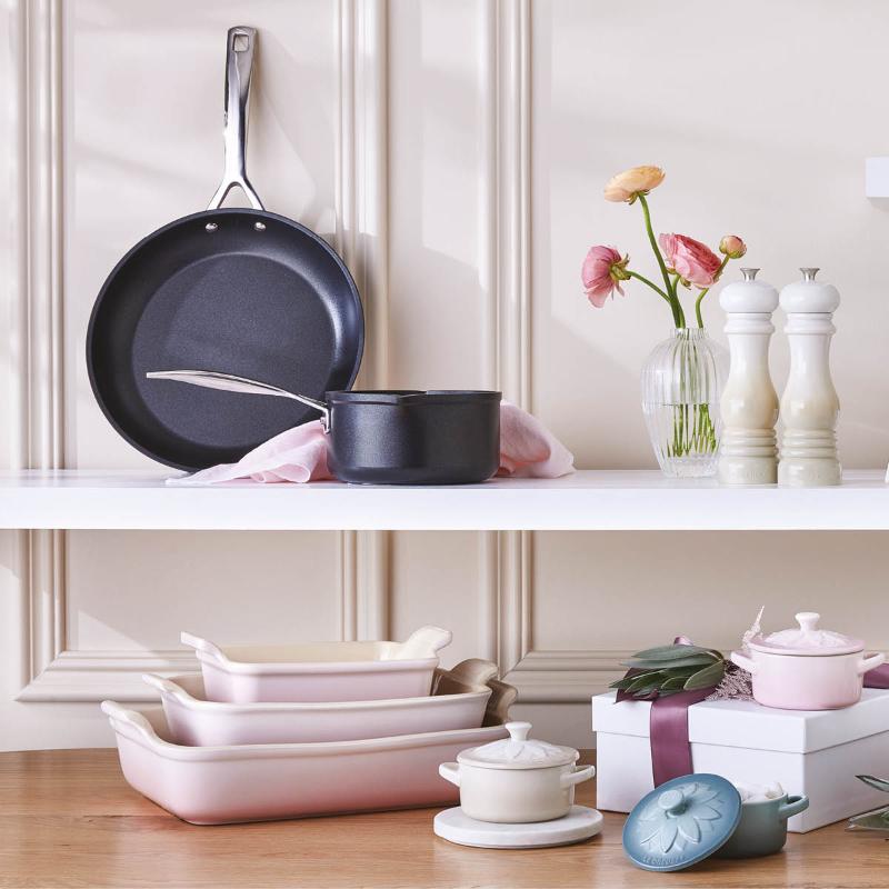 Heritage rektangulær form 26x19 cm shell pink
