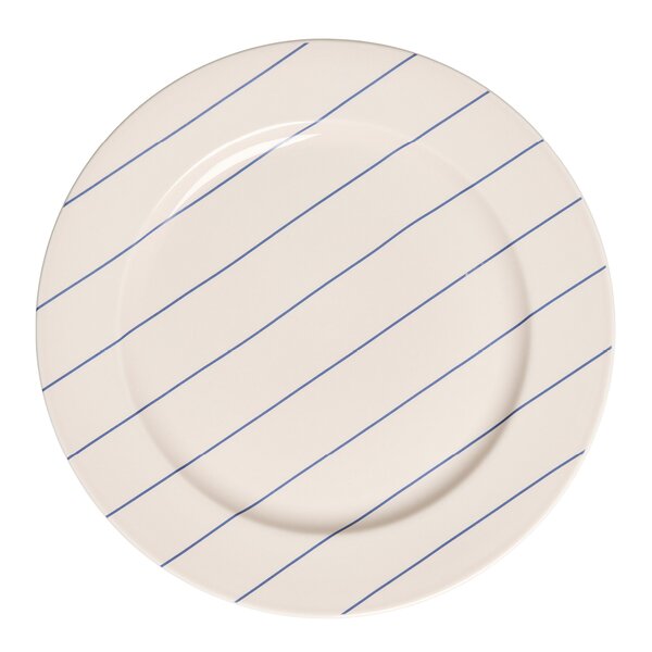 Pyjamas tallerken 23 cm beige/midnight blue