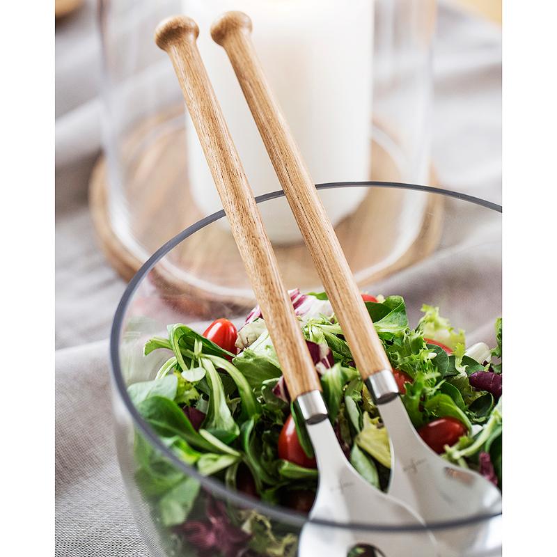 Nature salatbestikk 2 stk tre/rustfri