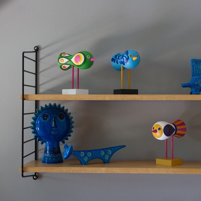 Birds 1967 no 2 16 cm grønn/rosa