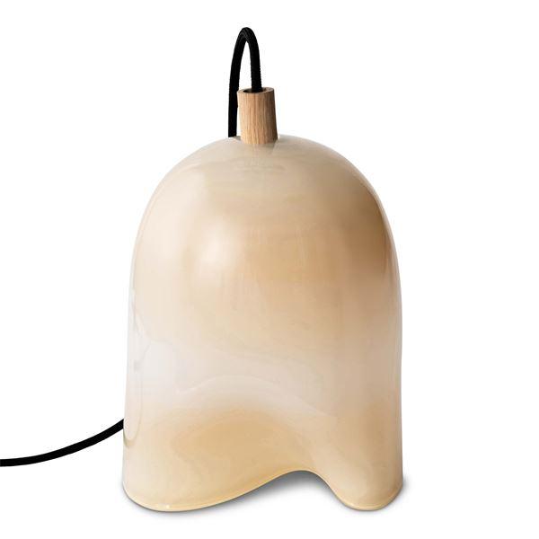 Klem lampe medium 28 cm pearl