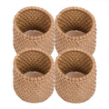 Rattan serviettring 4 stk beige