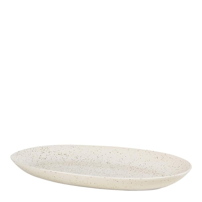 Nordic Vanilla ovalt fat 17x30 cm kremhvit