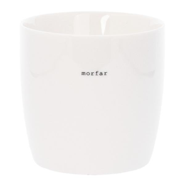 Krus morfar 30 cl hvit