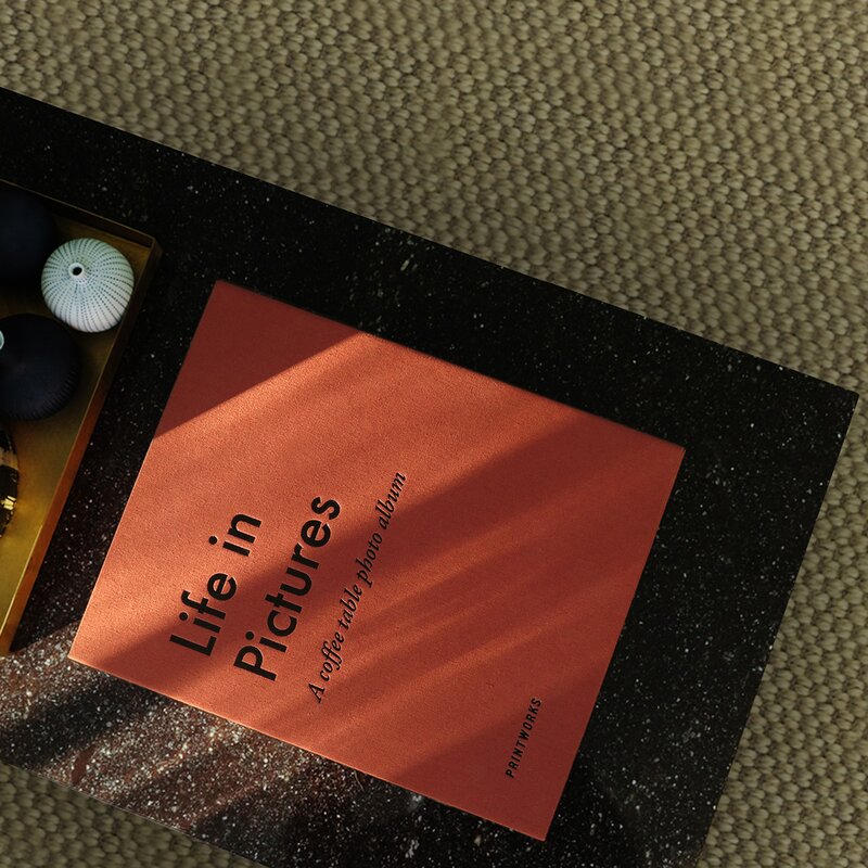Fotoalbum life in pictures oransje