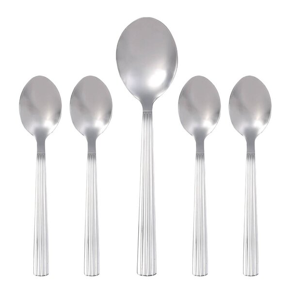 Groovy bestikk dessertsett 5 deler stål
