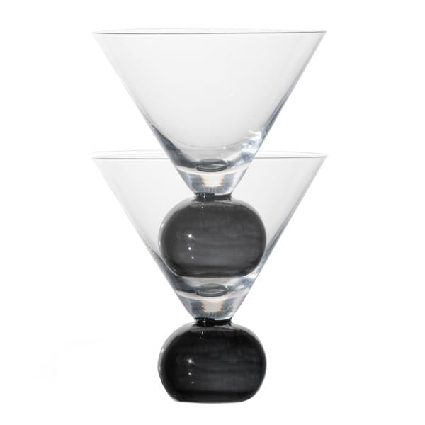 Spice glass 2 stk 24 cl svart